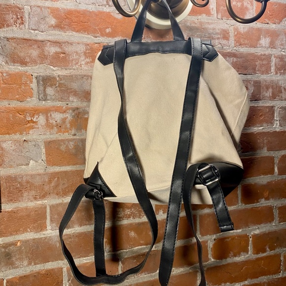 Deux Lux Backpack in Canvas with Black Details - Picture 3 of 8